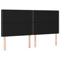 cabecero de cama de tela negro 160x5x118128 cm vidaxl