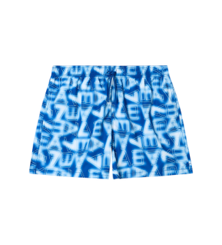 EA7 para hombre. 7M001715_AF21250 Bañador con estampado de logotipo Graphic Series azul (M), Beachwear, Poliéster