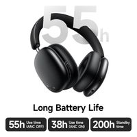 hoco w63 anc auriculares bluetooth con cancelacion activa de ruido control por aplicacion deportes auriculares de musica hifi aire con microfono sobre la oreja