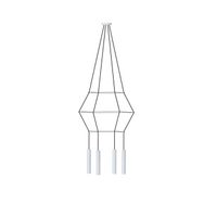 lampara colgante rose 4 luces
