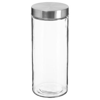Tarro hermético de vidrio transparente  ø11x27cm
