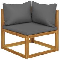banco de jardin de 2 plazas  banco de exterior  silla de jardin con cojines gris oscuro