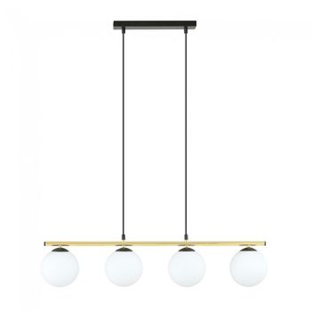 Lámpara colgante etisa negro (4 luces)