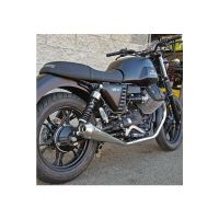 silenciador de escape moto guzzi v 7 ie cafe mass cafe racer par