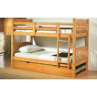 litera 3 camas juvenil nido madera pino mueblesya litera-nido 90x190 - miel