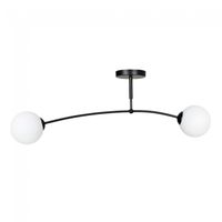 plafon de techo mobis negro 2 luces
