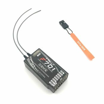 F701 2.4GHz 7CH Receptor RC PPM DSMX/DSM2 de Ultra Largo Alcance para transmisor JR Spektrum DX6I DX7 DX9