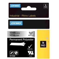 dymo 18490 s0718080 original label tape 12mm x 35m black on yellow