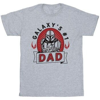 Disney Camiseta Galaxy's 1 Dad para hombre