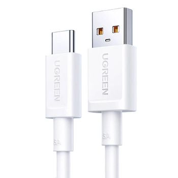 Ugreen US253 6A 100W Cable USB2.0 a Tipo C Carga Rápida Transmisión de Datos Núcleo de Cobre Estañado 1M Largo para iPho