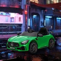 coche electrico para ninos mercedes-benz amg gtr verde aiyaplay