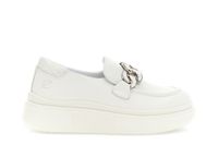 mocasines de piel revestida con bocado de caballo white