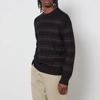 PS Paul Smith Striped Cotton-Knit Crew-Neck Jumper - S