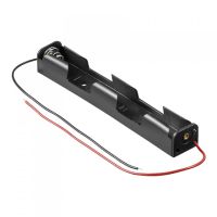 goobay portapilas plano para 2 pilas lr6 aa negro