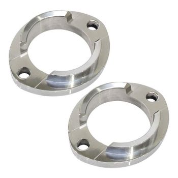 Brida tubo de escape Moto Guzzi Serie Grossa 48mm CNC par
