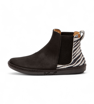 El Naturalista para mujer. 25310PF10005_ESP Botines de piel Pleasant-Wulf negro (37), Plano, Ninguno, Clásico