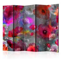 biombo - painted poppies ii room dividers