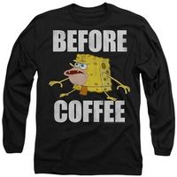spongebob squarepants tops y camisetas before coffee meme para mujer