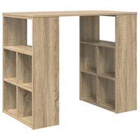 escritorio  mesa de trabajo roble sonoma 90 x 50 x 75 cm madera de ingenieria