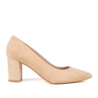 zapato tacon ante camel