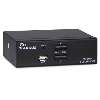 Interruptor KVM Inter-Tech AS-21HA HDMI 2 Computadoras Full HD+