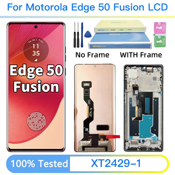 Pantalla LCD AMOLED de 6.7 Pulgadas Nueva para Motorola Edge 50 Fusion con Digitalizador y Ensamblaje para Moto Edge50 Fusion XT2429-1
