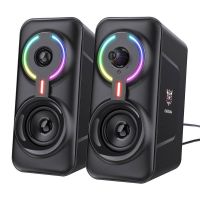 altavoces onikuma gaming con bluetooth 50 10w y iluminacion rgb