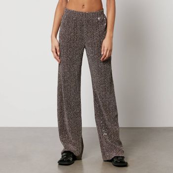 Stine Goya Markus Woven Sequined Lurex Trousers - M