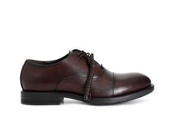 oxford de piel para hombre. dark brown 40