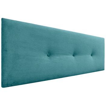 Dhome Cabecero De Pana Liso Con Botones 150x50 Camas 150/160 - Turquesa