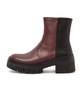 Art para mujer. 1137411PD003_008 Botines de Piel 1374 York burdeos, negro (38), 3 a 5cm, Cremallera, Casual