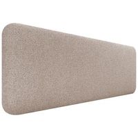 dhome cabecero tapizado liso redondeado tela para pared acusticos cabeceros absorbentes cabezal cama dormitorio arena 140cm