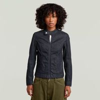 g-star raw camisa d27924-8968 moto slim overshirt-001 raw denim para mujer
