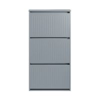 zapatero con 3 puertas gris
