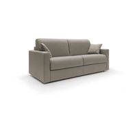 chris sofa cama convertible en tejido impermeable 166 cm mat 120x197 taupe