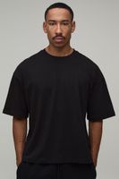 camiseta basica oversize recta negro
