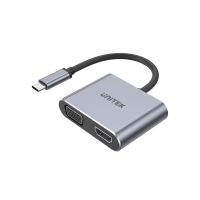 base para portatiles unitek d1049a usb-c 100w hdmi vga usb 32