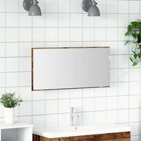 espejo madera envejecida 80 x 37 cm vidaxl