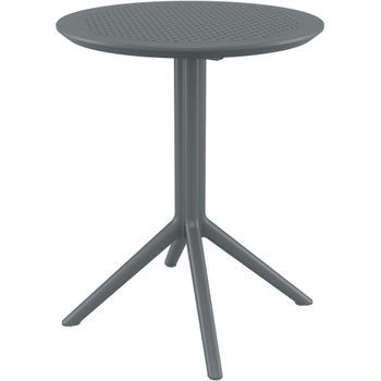 Mesa Plegable Sky Plástico Gris Oscuro 60x60x74 Cm Clp