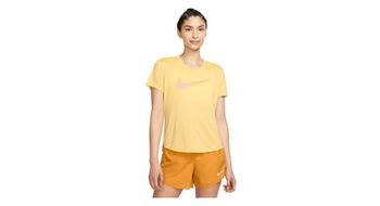 Camiseta de manga corta nike dri fit swoosh mujer amarillo