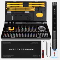 juego de destornillador electrico 71-en-1 inalambrico puntas magneticas 180rpm carga tipo-c pantalla led multi tor