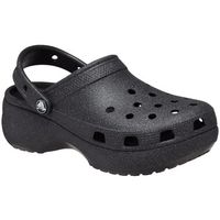 crocs zuecos sabots classic platform glitter effet paillete para mujer