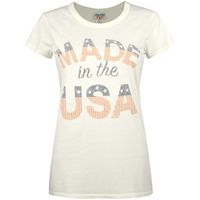 junk food camiseta manga larga made in the usa para mujer