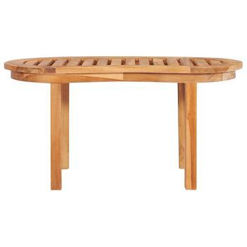 Mesa De Café - Mesa De Centro De Madera Maciza De Teca 90x50x45 Cm