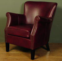 hadfield burgundy armchair