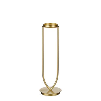 Candelero aletta oro  h48xb15xl15cm