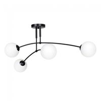 plafon de techo mobis negro 4 luces