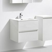 mueble lavabo  lavabo 60cm montado lacado blanco siena