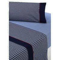 juego de sabanas estampadas shirt - 4 piezas - cama 200 - azul - disponible en varios tamanos y colores