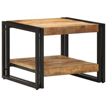 Mesa De Centro 50x50x38 Cm Madera Maciza De Mango Vidaxl